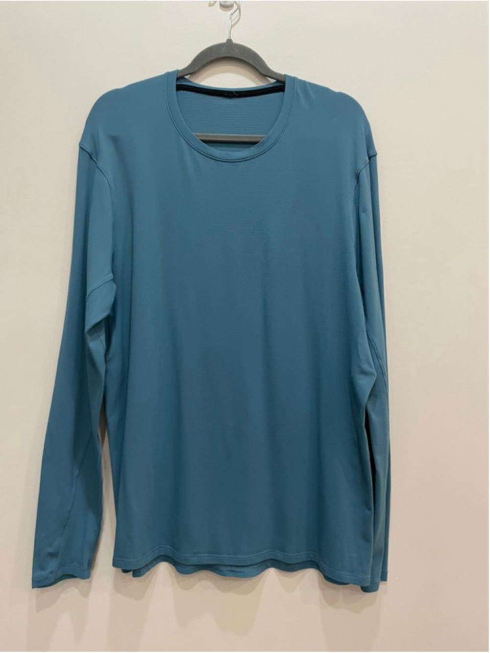Lululemon Teal Long Sleeve Reflective Running Tee XL Athletic Workout